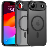 Matte sleeve for iPhone Air, for MagSafe, with camera protection, black