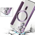 Flip case for Samsung Galaxy S23 FE, RFID Wallet MagSafe CamShield, purple