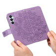 Flip case for Samsung Galaxy A54 5G, Mandala Flower, purple