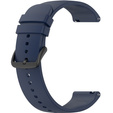 Silicone strap 20mm, Midnight Blue/Black Buckle