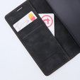 Case for Motorola Moto G53, ERBORD Vintage, wallet with flap, black