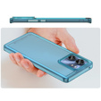 Case for Motorola Edge 40, Fusion Hybrid, blue