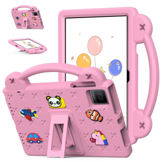 Children's case for T Tablet 5G, Cute Patterns, with stand, pink