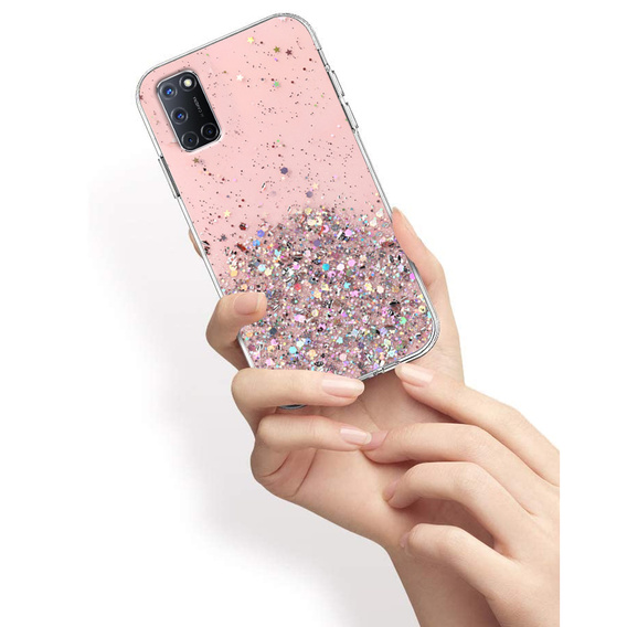 Case for Oppo A52 / A92 / A72, Glittery, pink