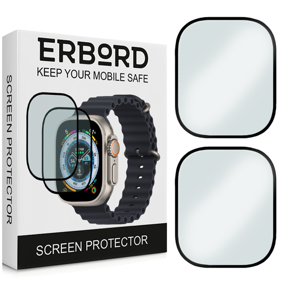 2x ERBORD Hybrid Glass for Apple Watch Ultra/Ultra 2 49MM