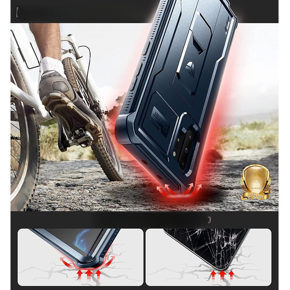 Armored case for Samsung Galaxy Note 10 Plus Dexnor Full Body, Dexnor Full Body, blue