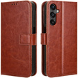 Flip case for Samsung Galaxy M55 5G, Crazy Horse Wallet, brown