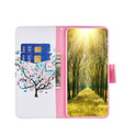 Flip case for Motorola Moto G53 5G / G23 / G13, Wallet, colorful tree, white