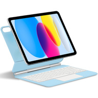 Keyboard Case for iPad 10.9" 2022 (10 gen.) / iPad 11" 2025 A16 (11 gen.), Magnetic Keyboard Touchpad, blue