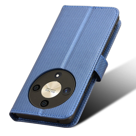 Flip case for Honor Magic 6 Lite 5G, Wallet Smart Magnet, blue