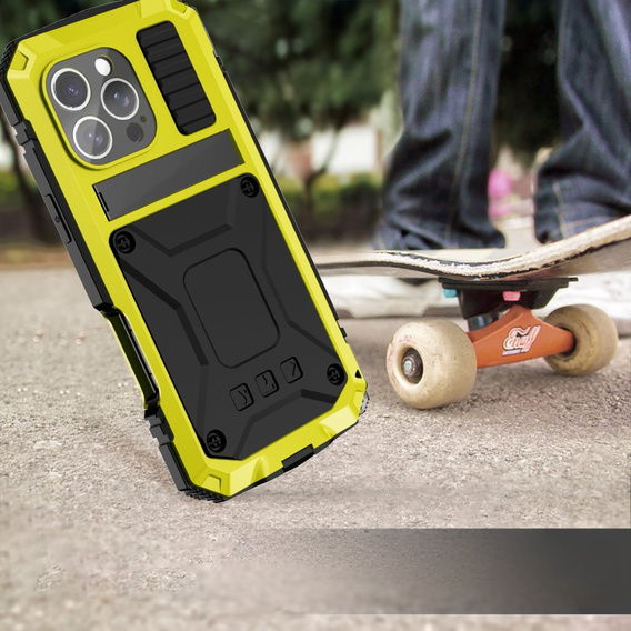 Armored case for iPhone 16 Pro, R-JUST, yellow