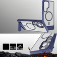 Case for Samsung Galaxy S25 Ultra, Kickstand Matt Case, for MagSafe, dark blue