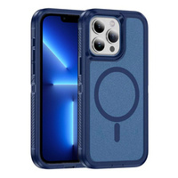 Case with frame for iPhone 13 Pro, for MagSafe, blue