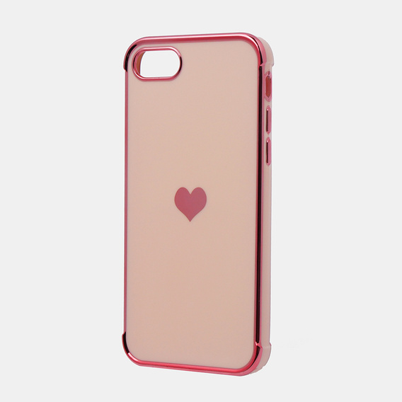 Case for iPhone 7/8/SE 2020/SE 2022, Electro heart, pink rose gold