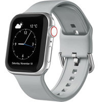 Silicone strap for Apple Watch 1/2/3/4/5/6/7/8/SE/ULTRA 42/44/45/49mm - Light Grey