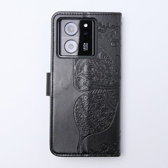 Flip case for Xiaomi 13T / 13T Pro, Butterfly, black