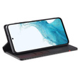 Flap case for Samsung Galaxy A36, Carbon LC.IMEEKE, black