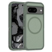 Case with frame for Google Pixel 8A, for MagSafe, green