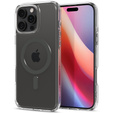 Spigen MagSafe Case for iPhone 16 Pro, Ultra Hybrid, transparent / gray + 9H Tempered Glass