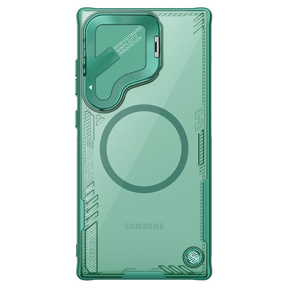 Nillkin Armored Case for Samsung Galaxy S24 Ultra, Icelade Prop, for Magsafe, green