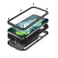 Case for iPhone 13 Mini, R-JUST CamShield Slide, armoured, black