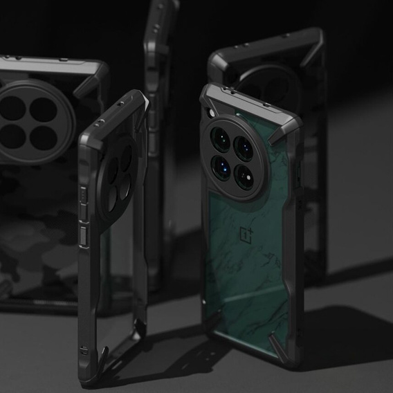 Ringke Fusion X case, transparent/black for OnePlus 12 5G