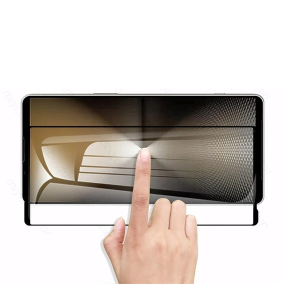 3D Tempered Glass for Sony Xperia 1 VI, black frame