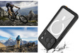 Redpepper case for iPhone 17 Pro Max, IP68 waterproof, for MagSafe, clear with black sides