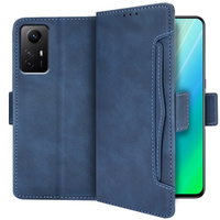 Flip case for Xiaomi Redmi Note 12S, Card Slot, blue