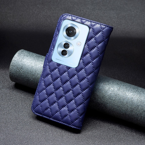 Flip case for Oppo Reno 11F 5G, Wallet, BINFEN COLOR, blue