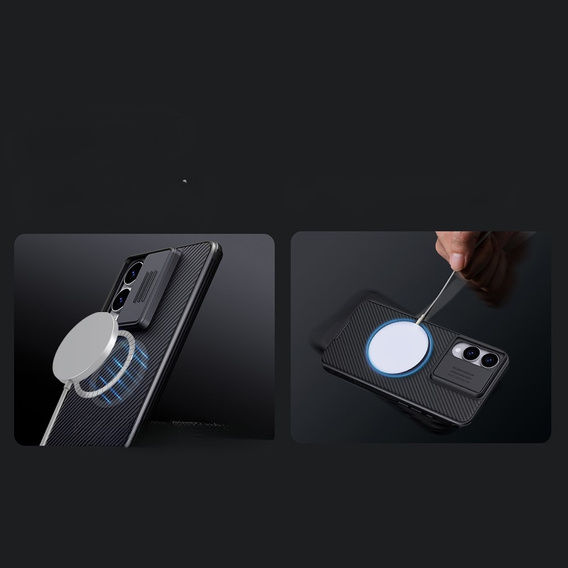 Nillkin Case for Samsung Galaxy S25 Edge, CamShield Pro MagSafe, black