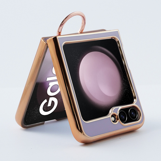 Case for Samsung Galaxy Z Flip 5 5G, Electro Ring, purple