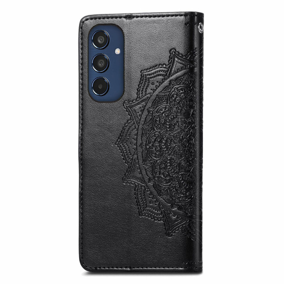 Flip case for Samsung Galaxy M35, Mandala, black
