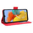 Flip case for Samsung Galaxy M34, Card Slot, red