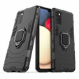 Case for Samsung Galaxy A02S, Kickstand Ring, black