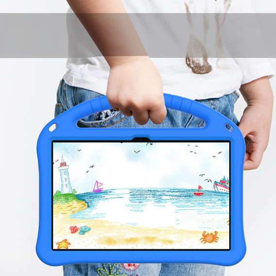 Children's case for T Tablet 5G, with handle, blue