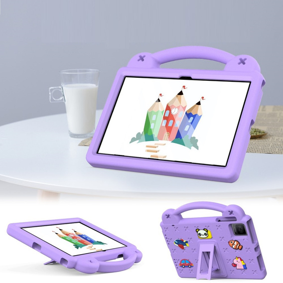 Children's case for T Tablet 5G, Cute Patterns, with stand, purple