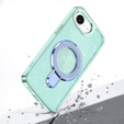Case for iPhone 16e, Glittery Magnetic Kickstand, blue