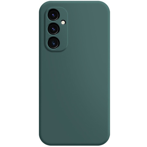 Case for Samsung Galaxy A25 5G, Silicone Lite, dark green + 9H glass