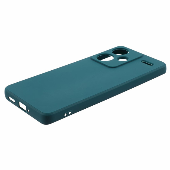 Case for Xiaomi Redmi Note 13 Pro+, Silicone Lite, dark green