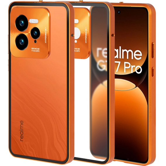 1 x Case for Realme GT 7 Pro, Frame Case, orange