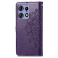 Flip case for Motorola Edge 50 Pro, Mandala, purple