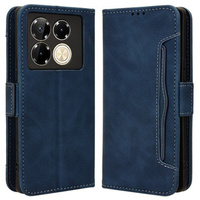 Flip case for Infinix Note 40 Pro, Card Slot, dark blue