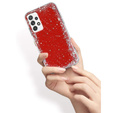 Case for Samsung Galaxy A32 5G, Glittery, red