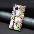 Flip case for Xiaomi 13 Lite, Wallet, tree of life, white
