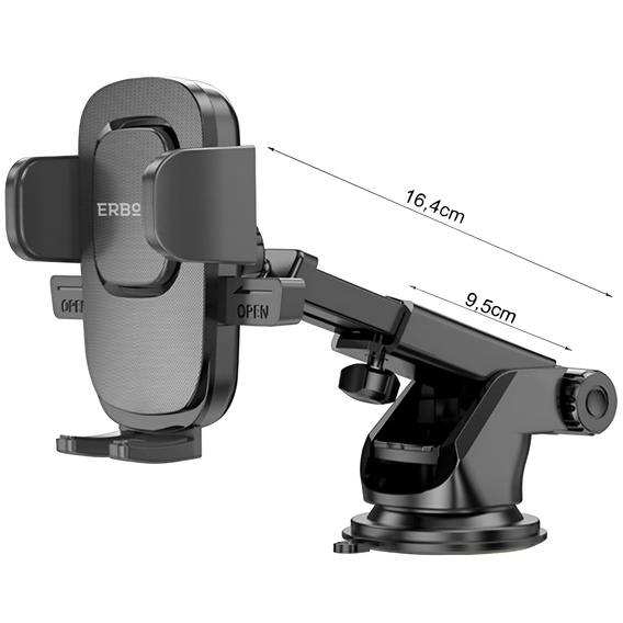 ERBORD ML88 car phone holder for windshield/board/cockpit