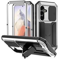 Armored case for Samsung Galaxy S24, R-JUST, silver