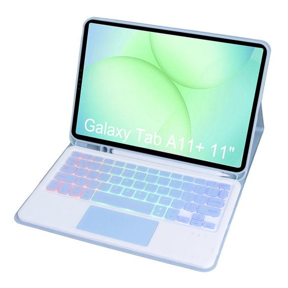Case with backlit Bluetooth keyboard and touchpad for Samsung Galaxy Tab A11+