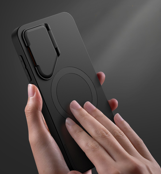 Case for Samsung Galaxy S25+ Plus, Suritch Shockproof, for MagSafe, black