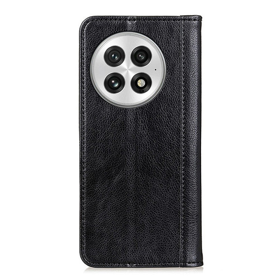 Flip case for OnePlus 13, Split Leather, black